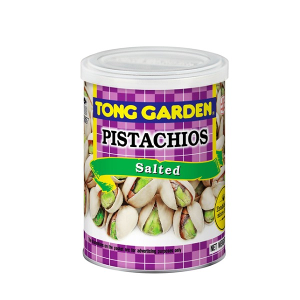 TONG GARDEN SALTED PISTACHIOS - 130 Gm CAN