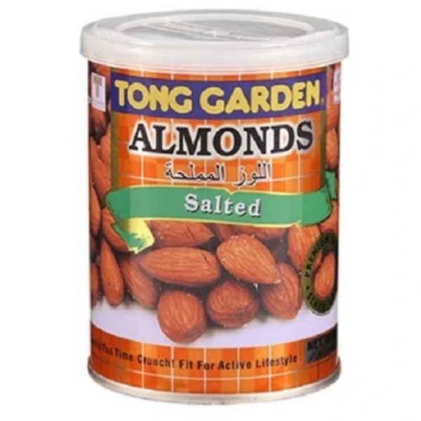 TONG GARDEN SALTED ALMOND - CAN 140 gm