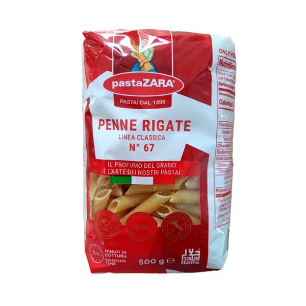 PASTA ZARA PENNE RIGATE-500 Gm
